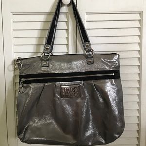 Coach Poppy Silver Bag